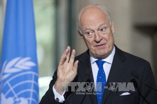 Syrie: l'envoyé de l'ONU n'envisage pas d'autres pourparlers avant 2 ou 3 semaines  - ảnh 1